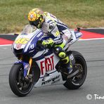 Valentino Rossi beim Moto GP 2010am Sachsenring