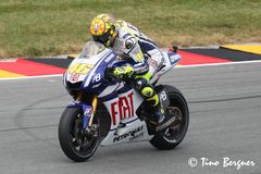 Valentino Rossi beim Moto GP 2010am Sachsenring