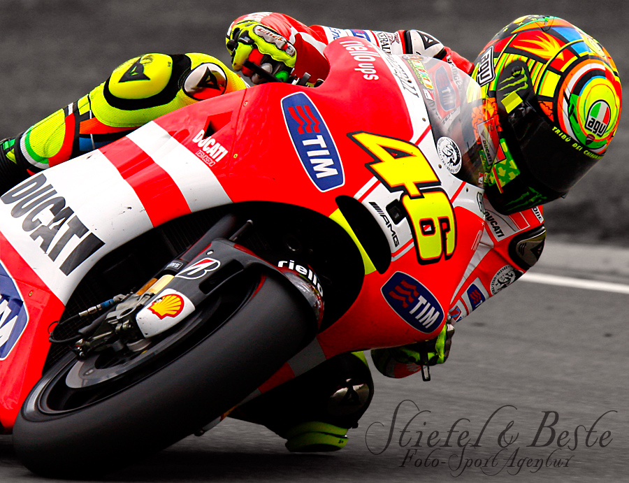 Valentino " The Doctor " Rossi am Sachsenring 2011