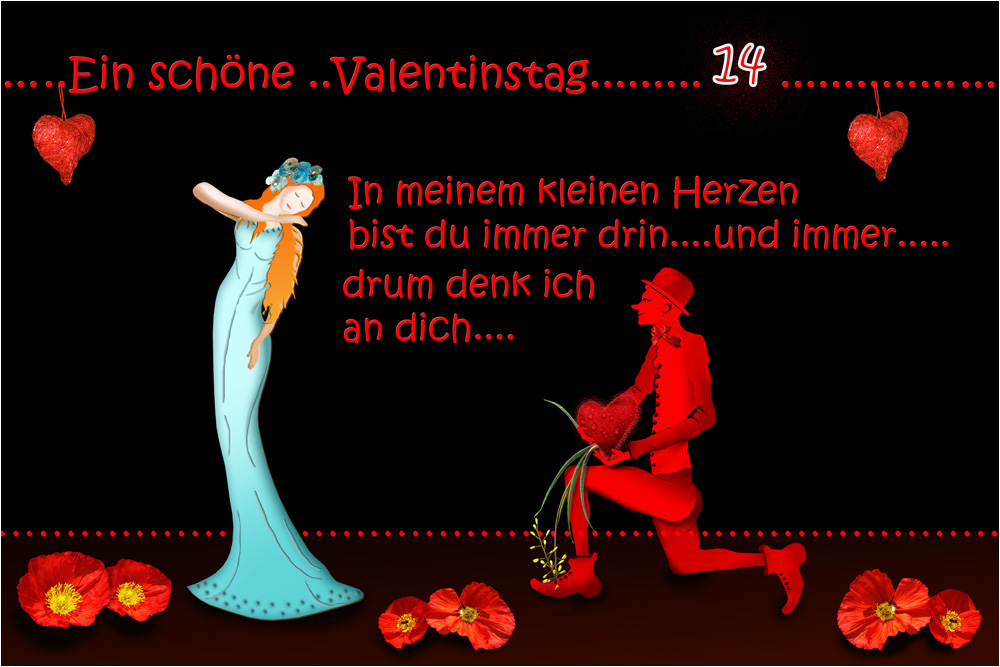 Valentinstag-Gruss