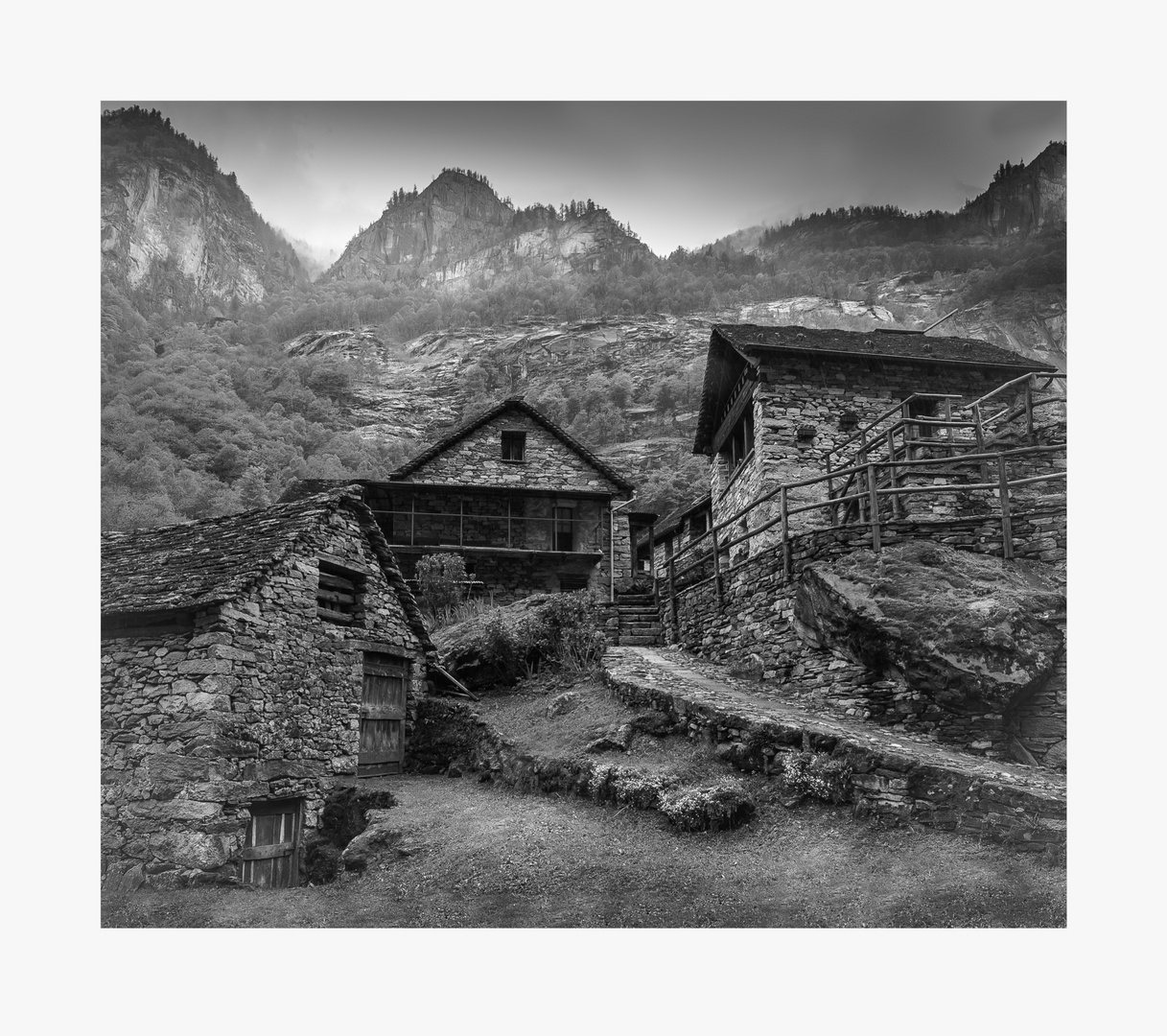 Valle Bavona Foto & Bild spezial, sw, natur Bilder auf