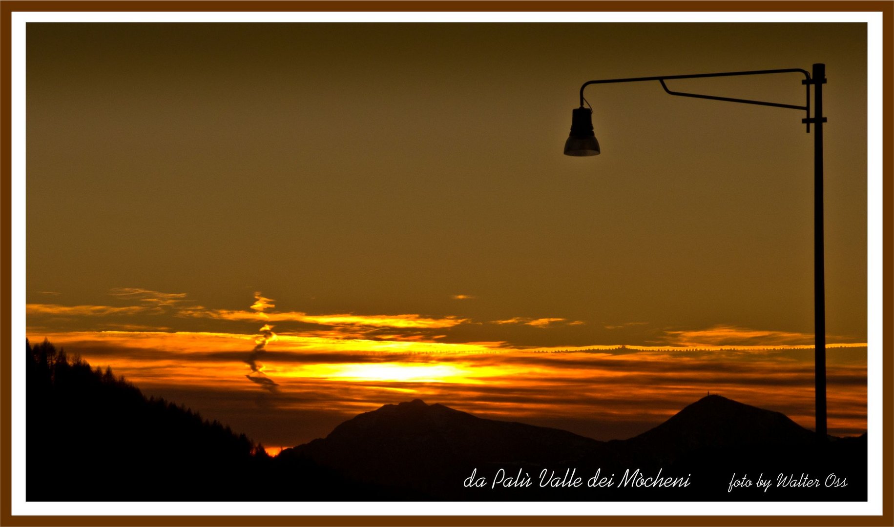 Valle dei Mòcheni tramonto