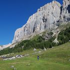 Valle Ombretta - Vista verso la Parete Sud della Marmolada