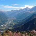 Vallée de Chamonix depuis le mont Lachat