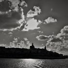 Valletta silhouette...