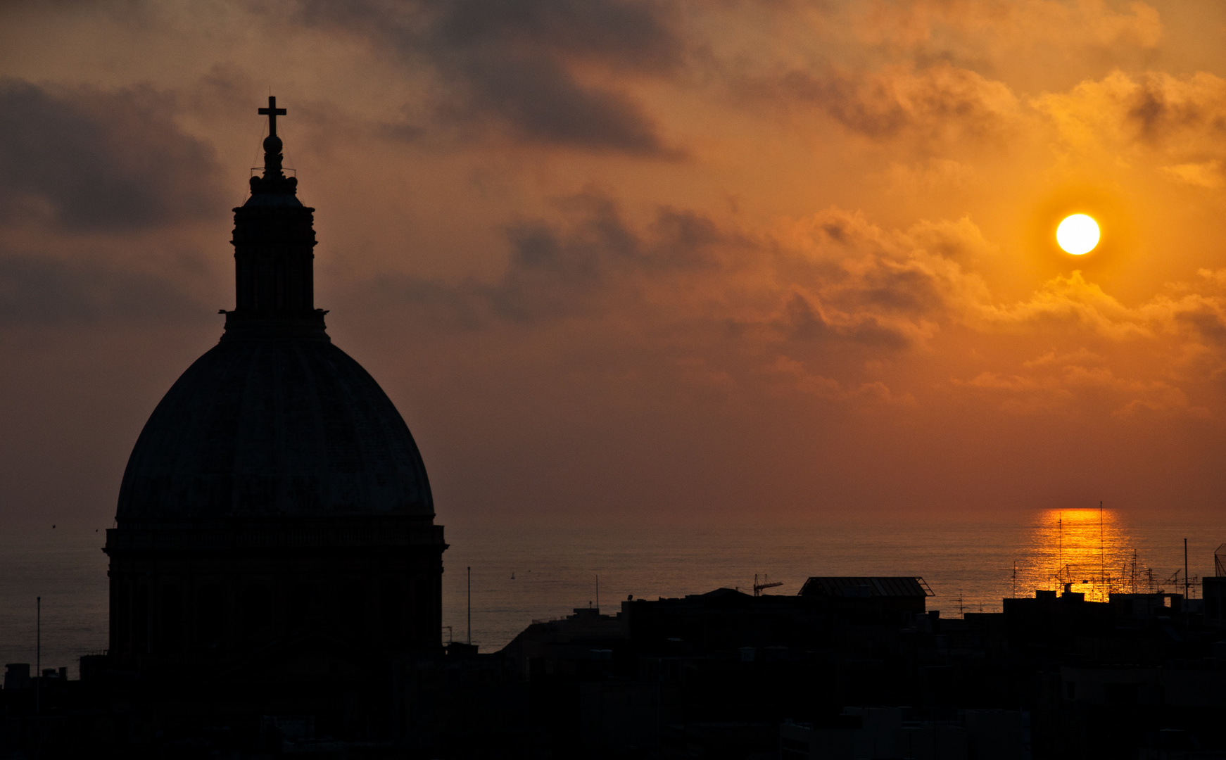 Valletta Sonnenaufgang