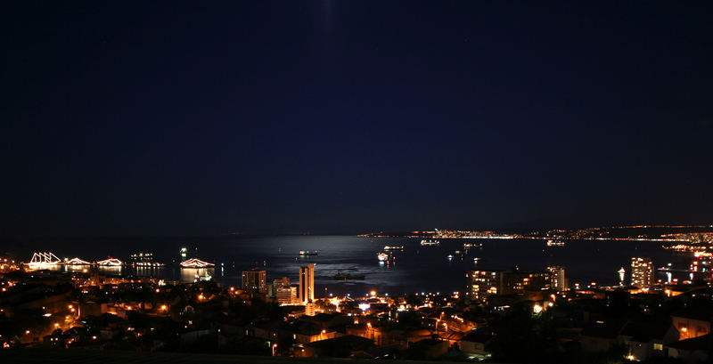 Valparaiso at night