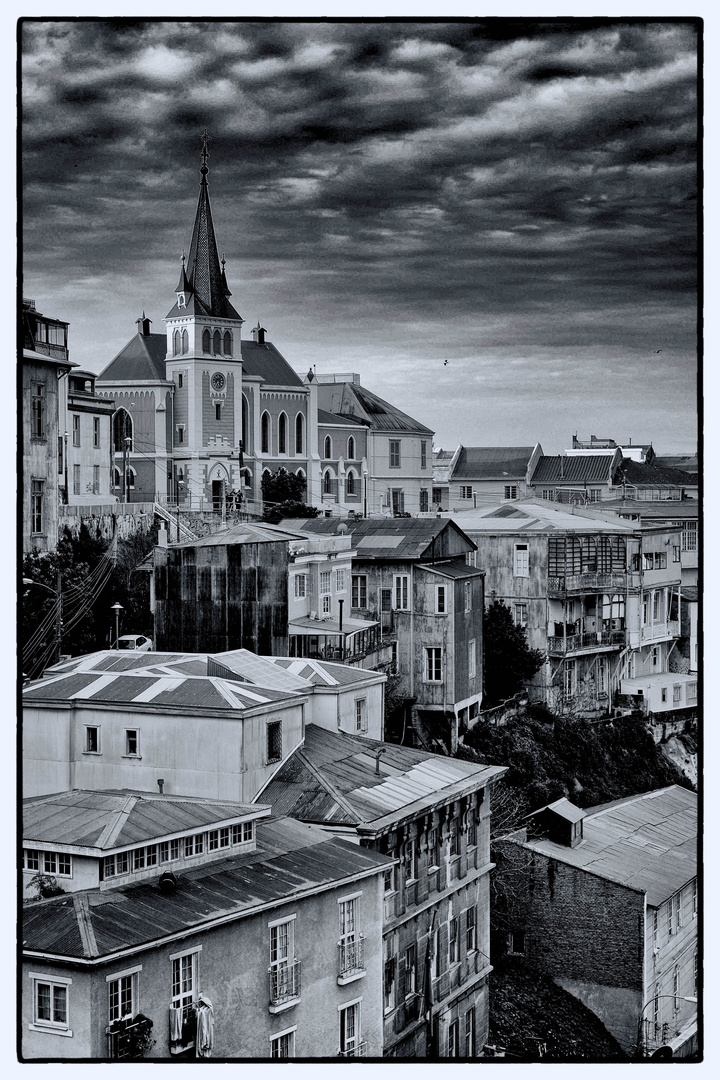 Valparaiso en blanco y negro