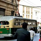 Valparaiso_Troleybusse im Stadtzentrum