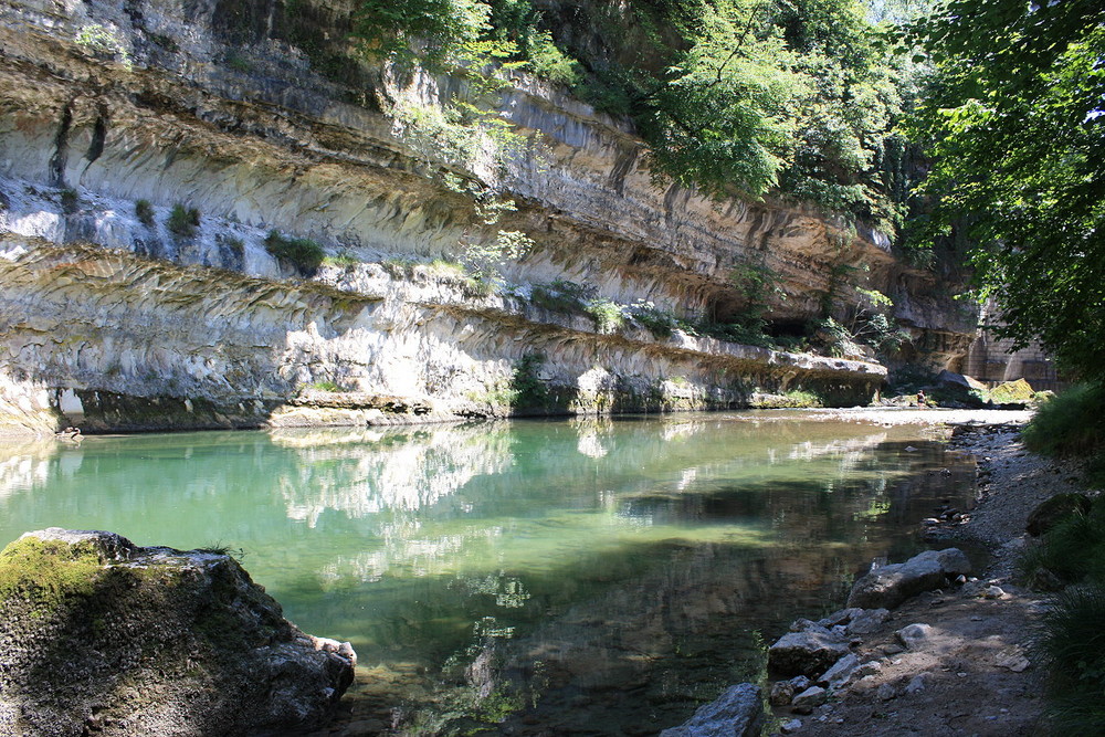 Valserineschlucht bei Bellegarde/Frankreich-Jura