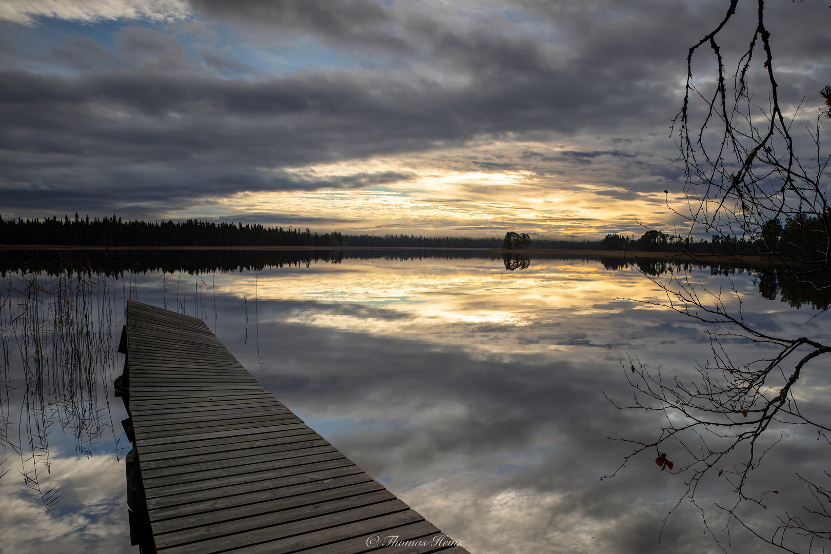 Valsjön am Morgen im Oktober