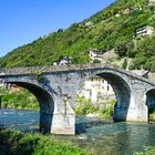 Valtellina Tal mit Ponte di Ganda