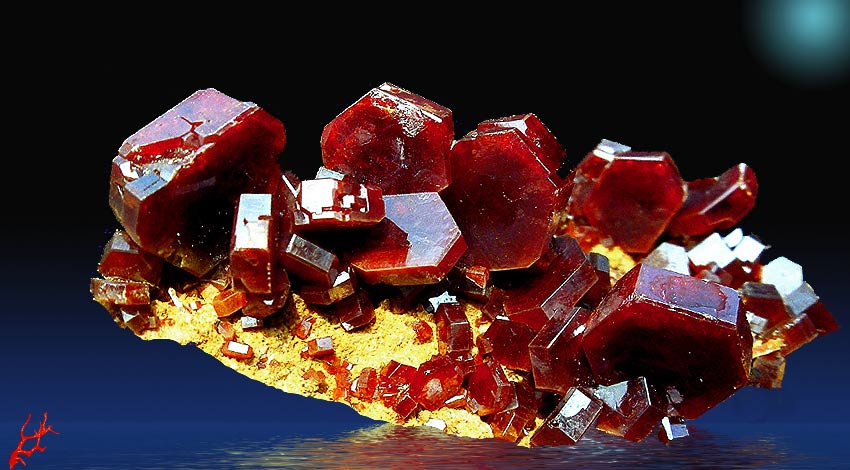 Vanadinite - Marocco. Clorovanadato di piombo