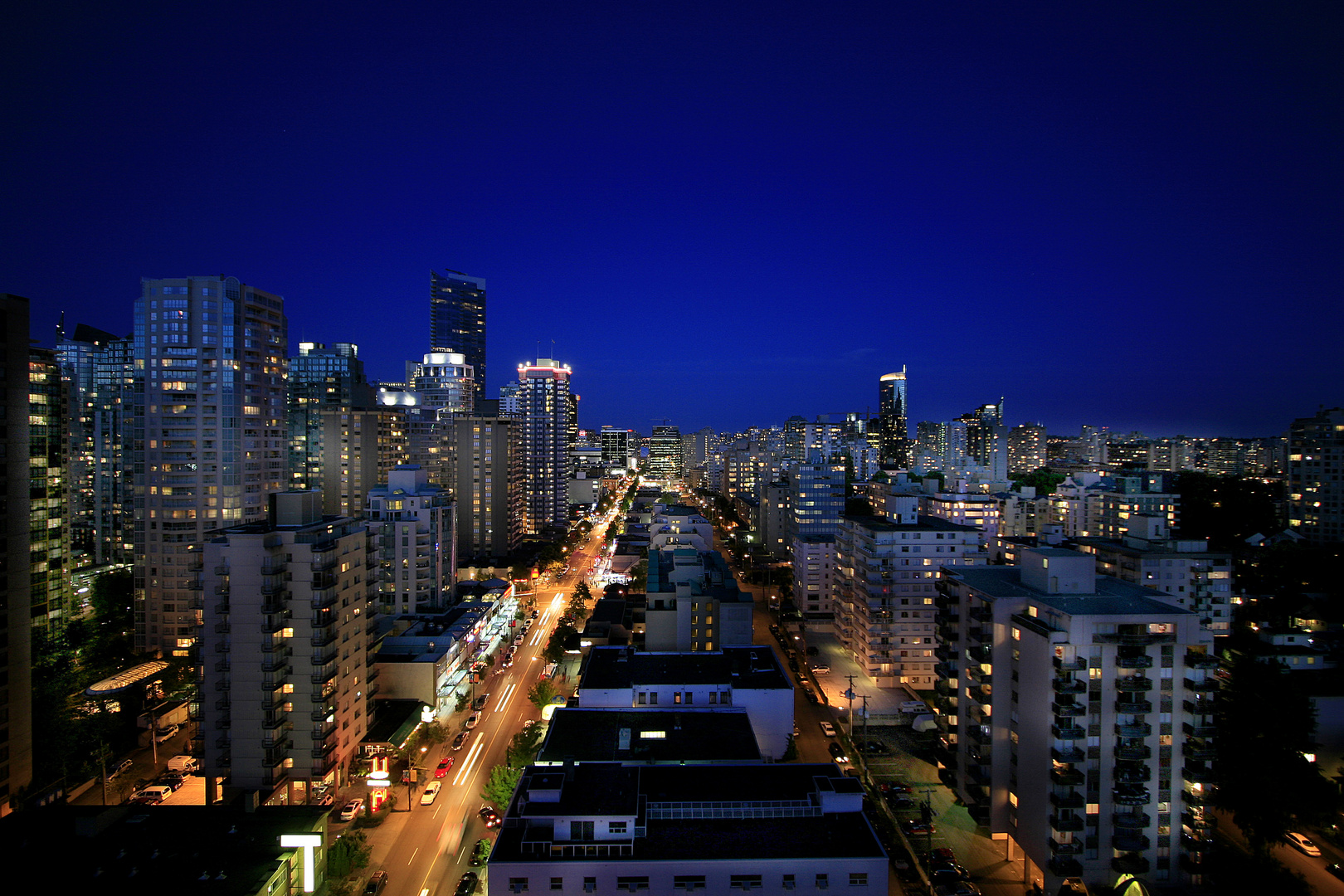 Vancouver at night