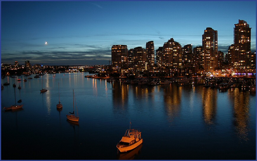 Vancouver at night