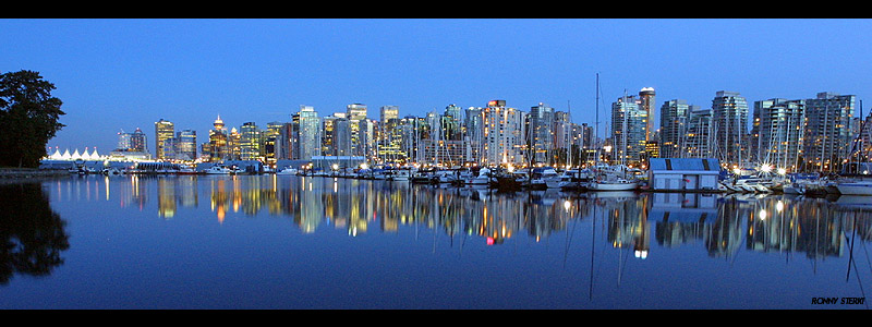 vancouver at sunset