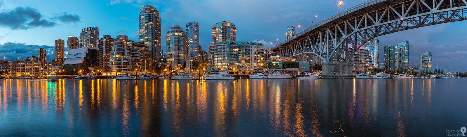 Vancouver Grandville Bridge Panorama