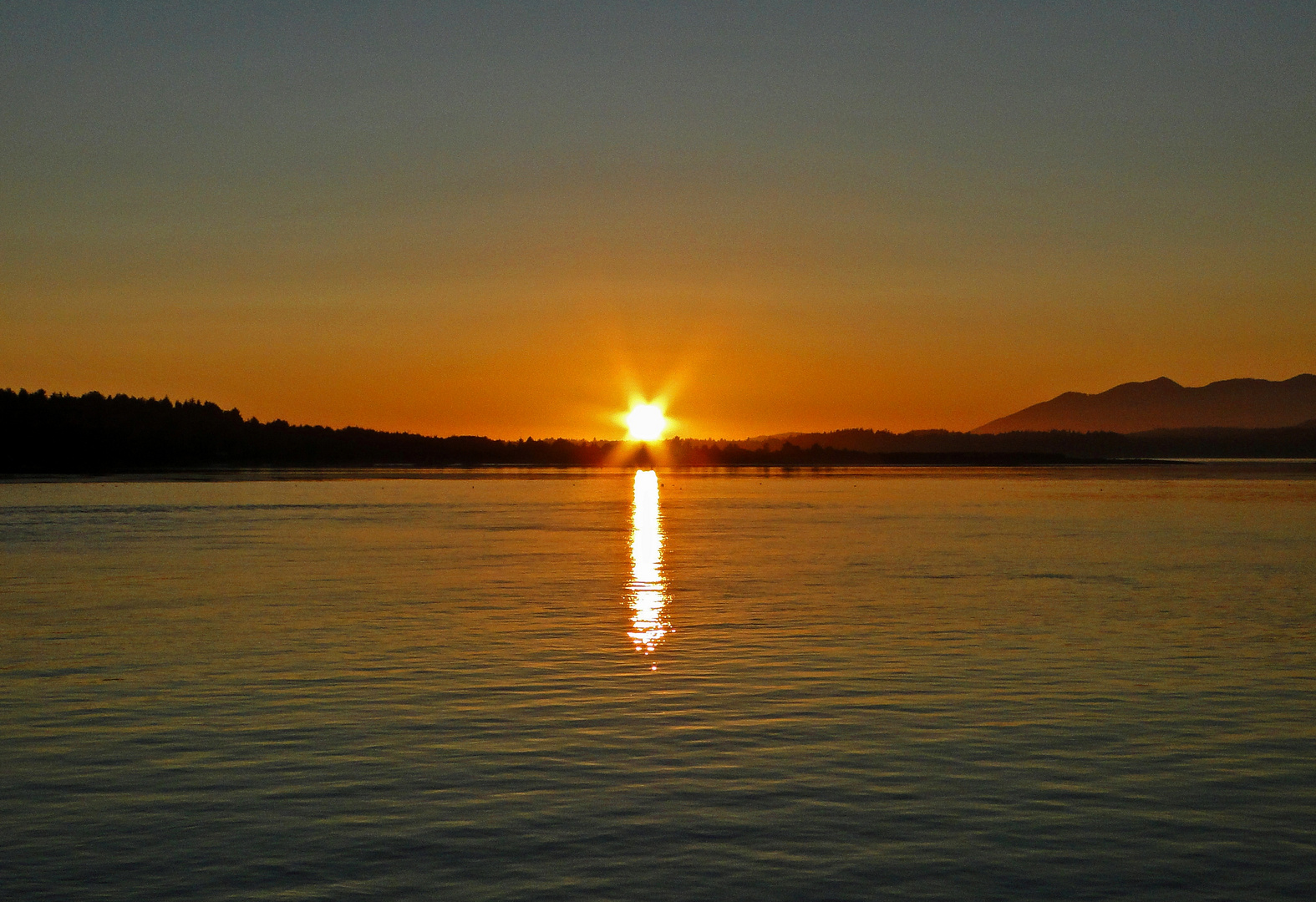 Vancouver Island, Sonnenuntergang in Tofino