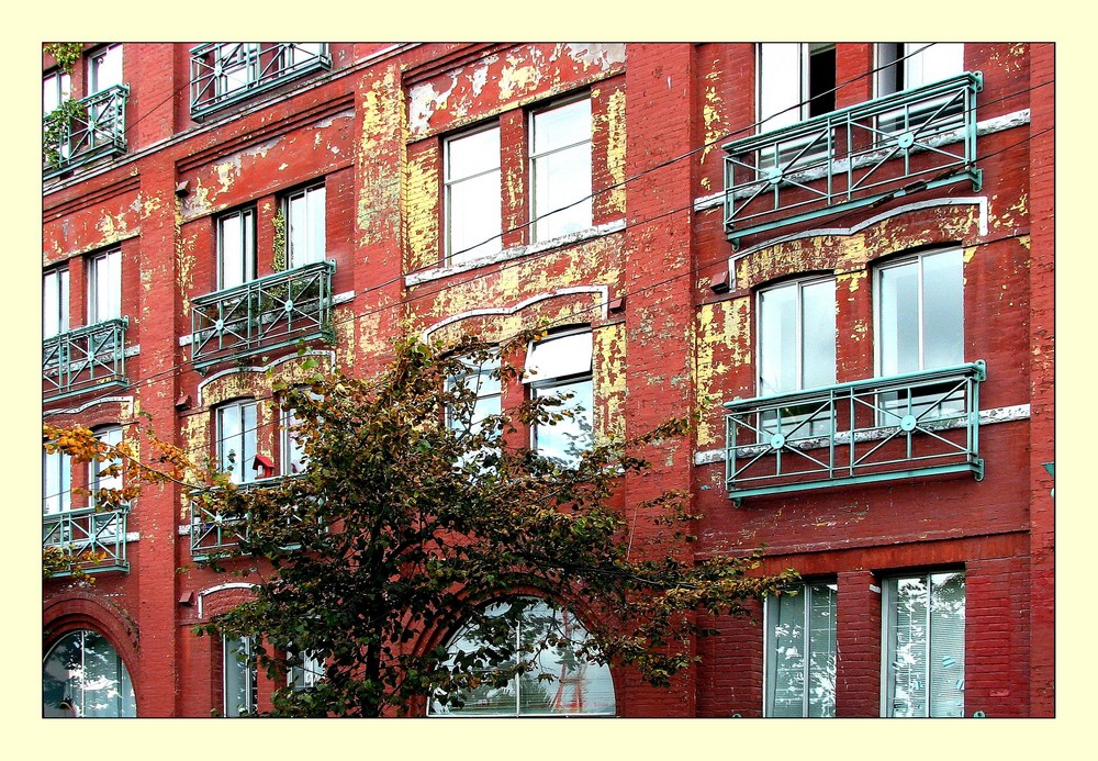 Vancouver Living ... with Peeling Paint and Fake Balconies