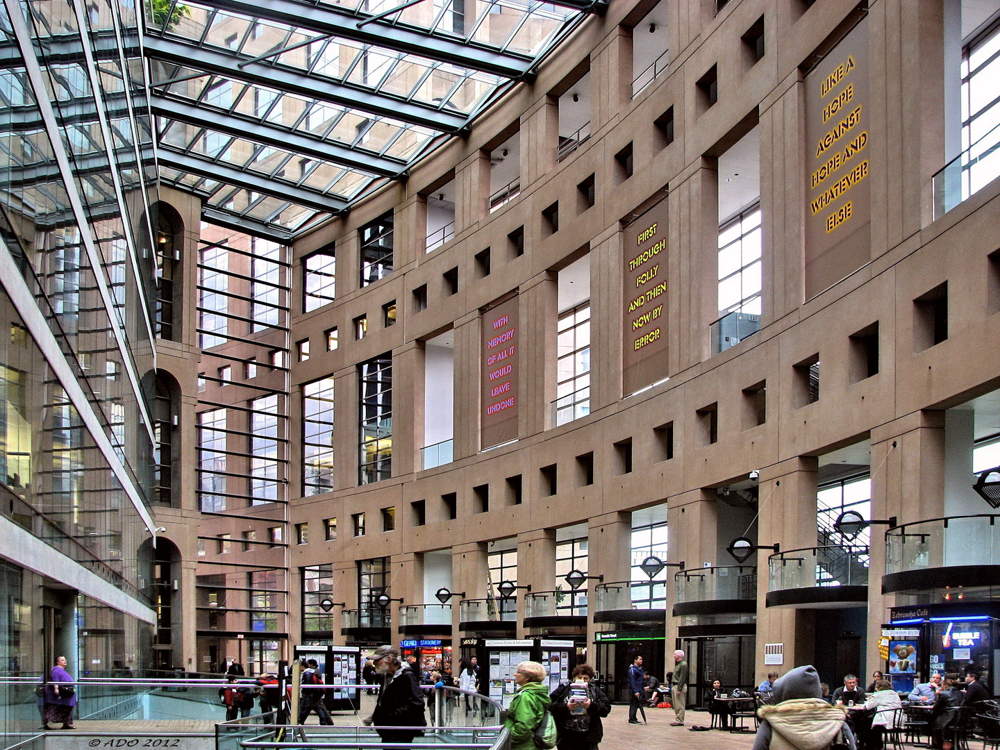 Vancouver Public Library - inside the Atrium