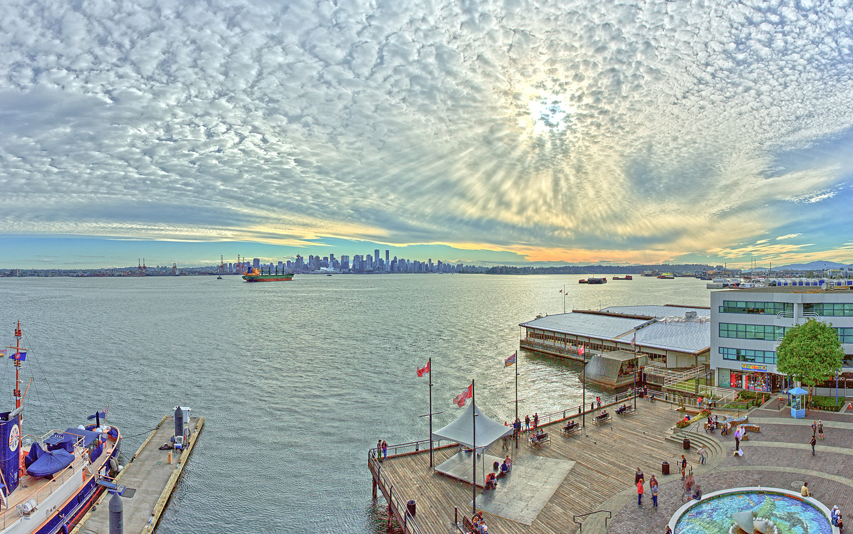 Vancouver Skyline HDR-Panorama