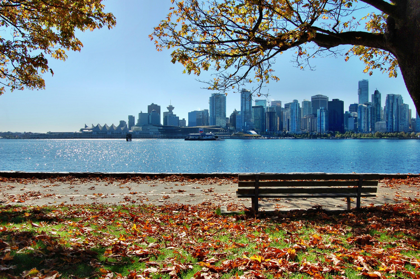 Vancouver Skyline - View from Stanley Park - 2010