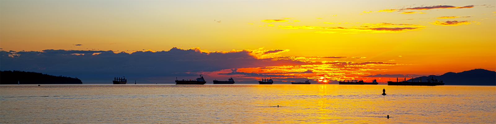 VANCOUVER - SUNSET AT ENGLISH BAY