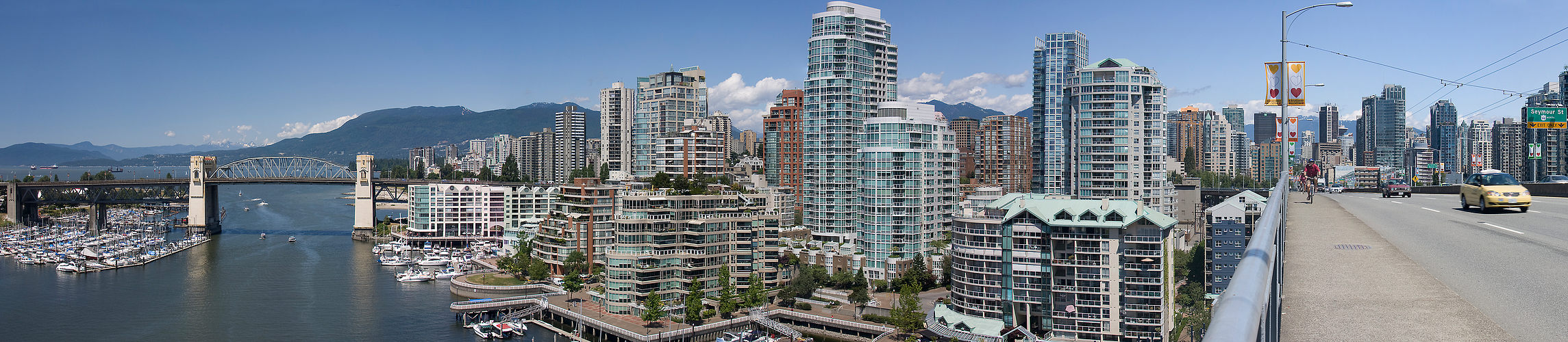 Vancouver Waterfront zwischen Granville und Burrad Bridge