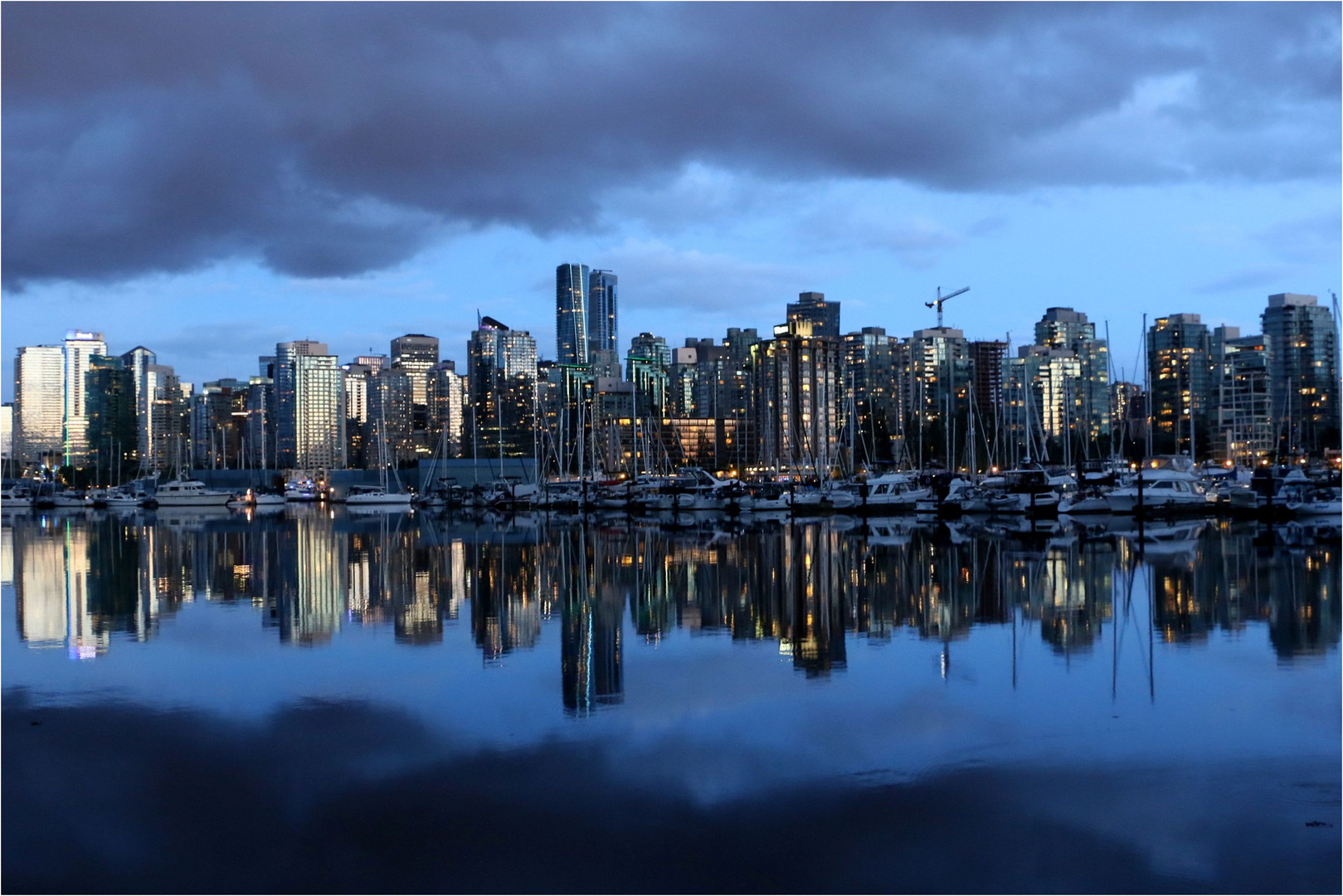 Vancouver zur blauen Stunde