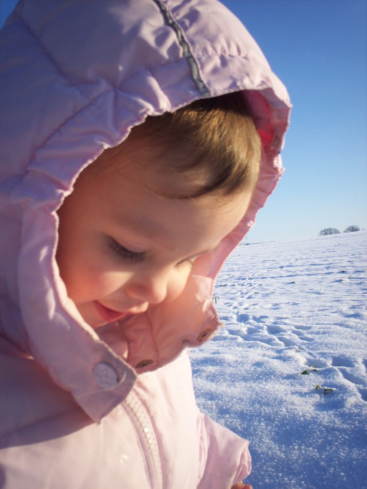 Vanessa im Schnee