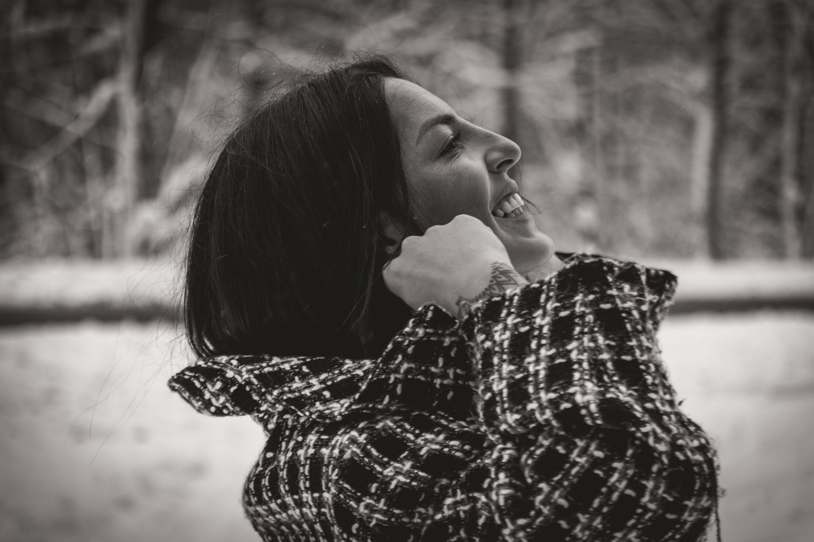 Vanessa im Schnee