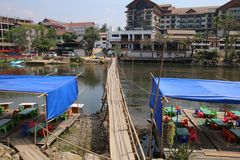 Vang Vieng Bamboo-Bridge
