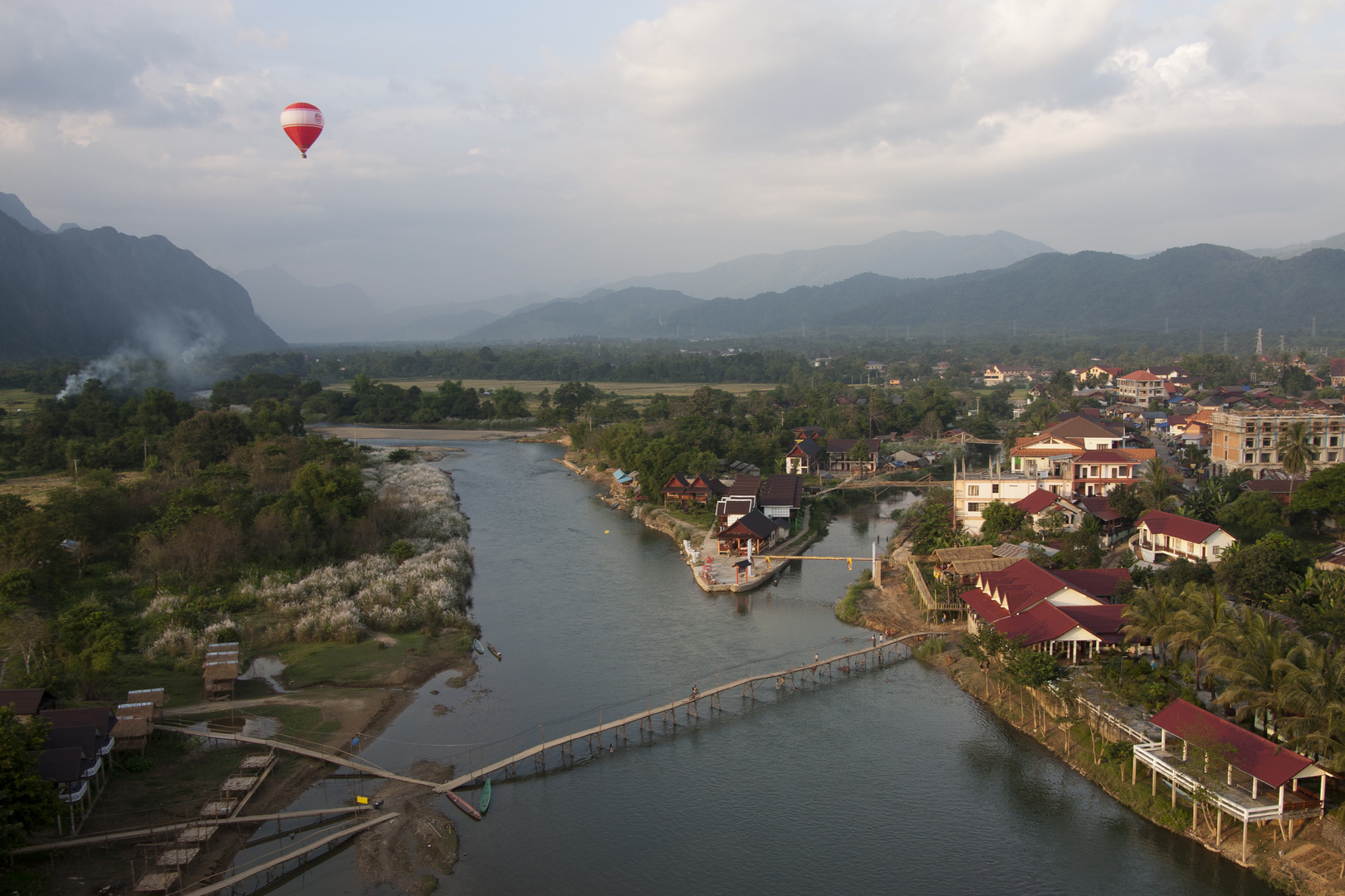 Vang Vieng von oben