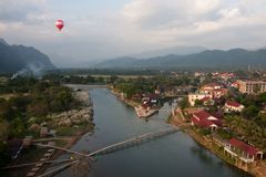 Vang Vieng von oben