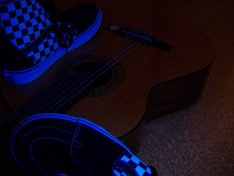 Vans on a guitar