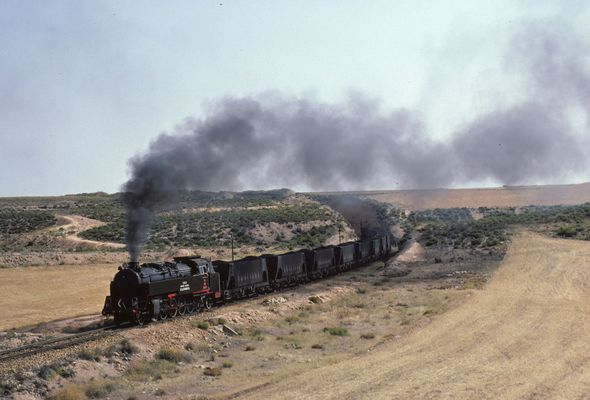 VAPOR ESPAÑOL Juni 1974Kohlebahn Andorra Prov. TERUEL