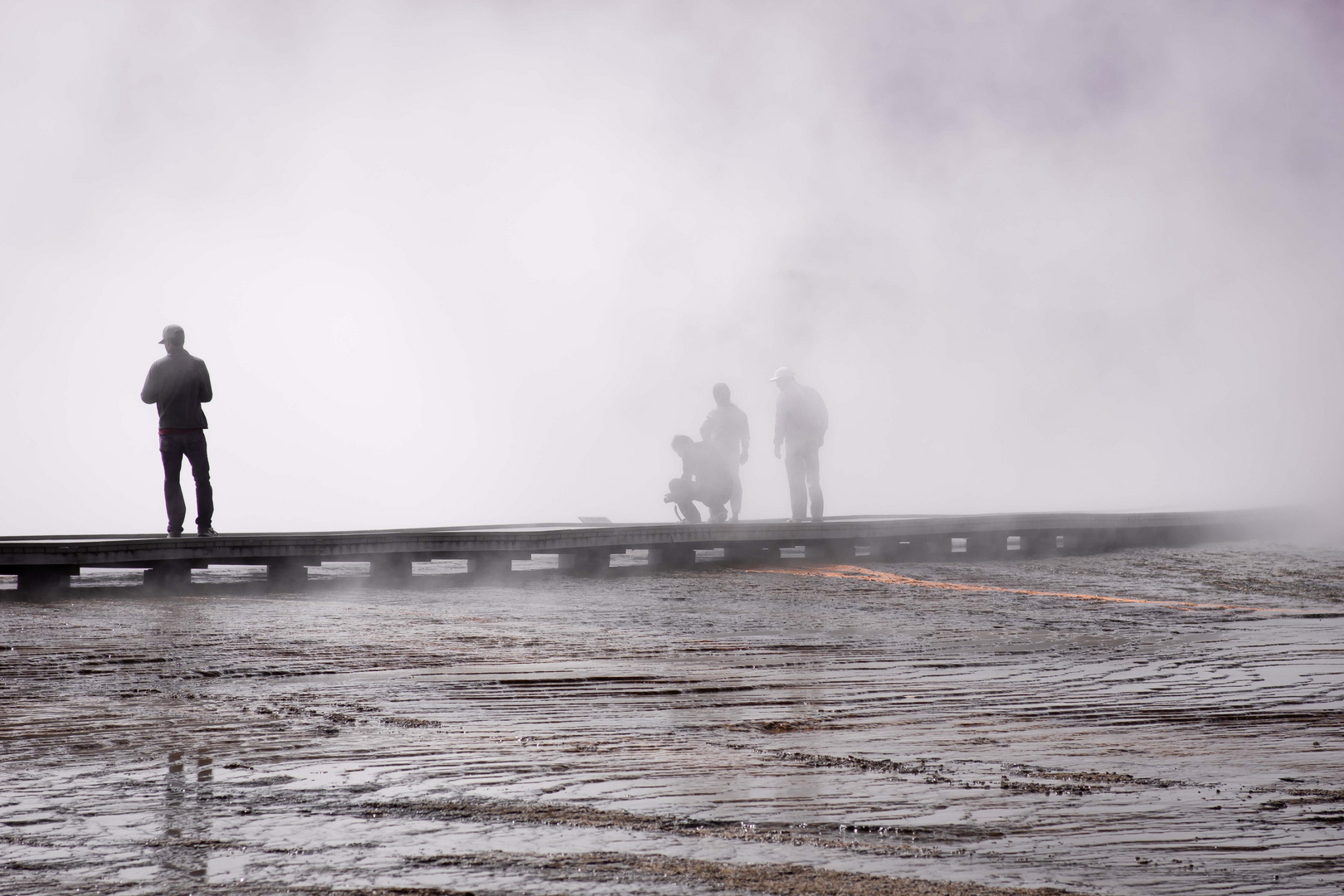 Vapores naturales en Yellowstone