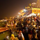 Varanasi Ghats at night