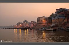 Varanasi im letzten Licht des Tages