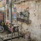 Varanasi India Street Barber Shop