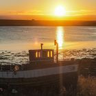 Varanger- EKKERØY- Unser einziger Sonnenuntergangg