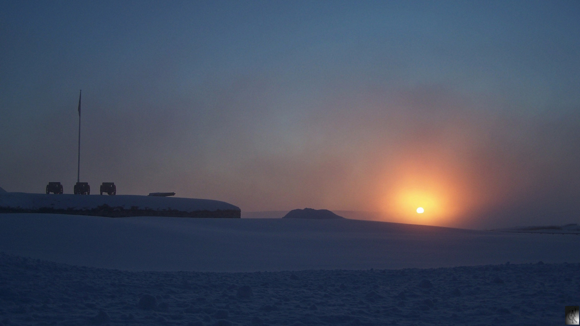 Vardø-Festung Sonnenuntergang ..