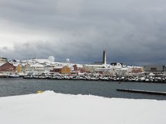 Vardø kurz vor dem Schneesturm