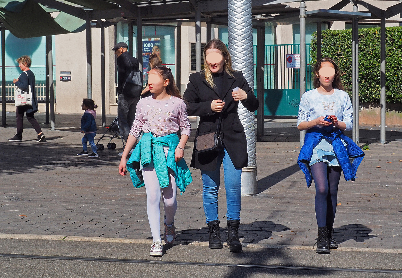 Variation de bleus en famille