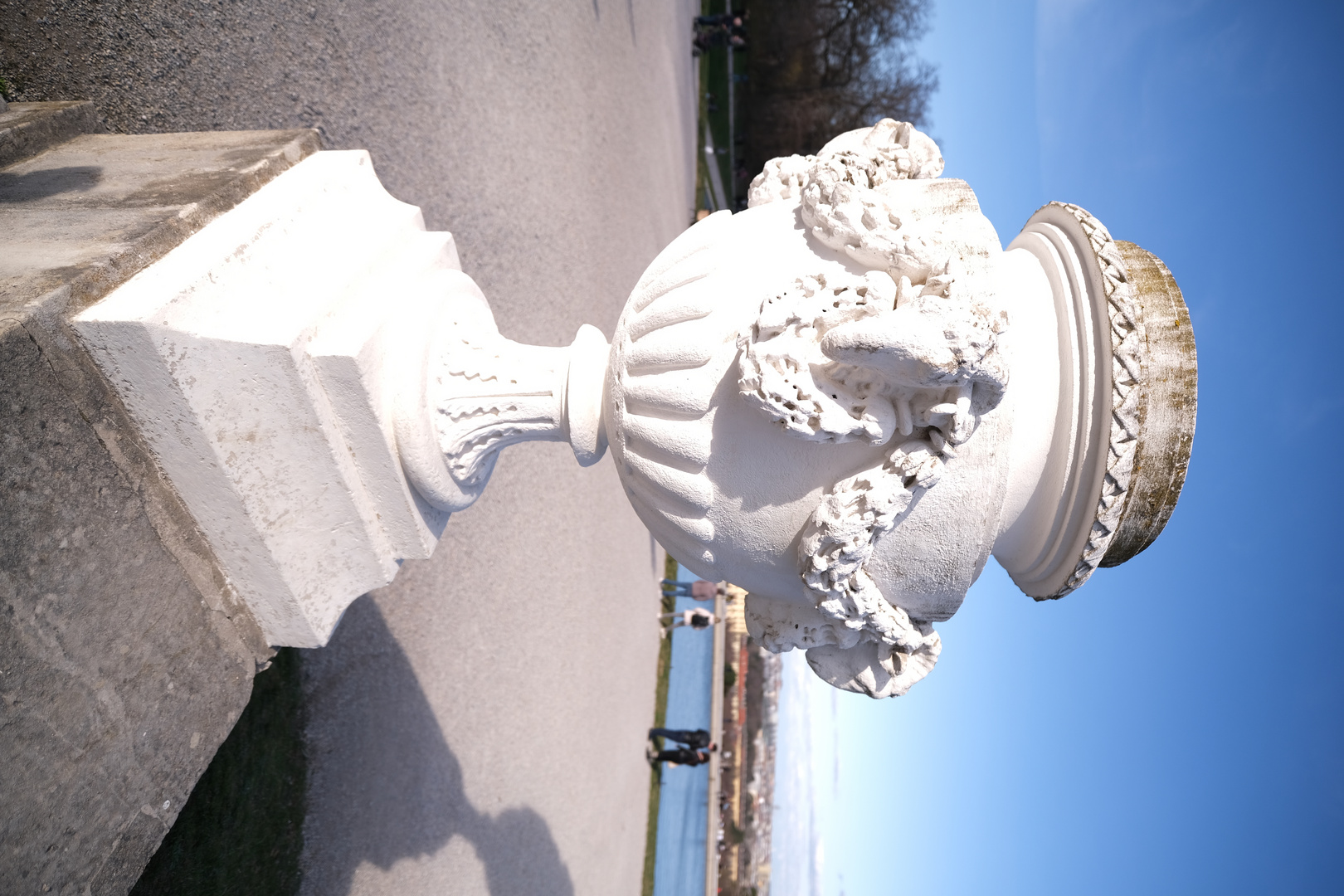 Vase an der Gloriette