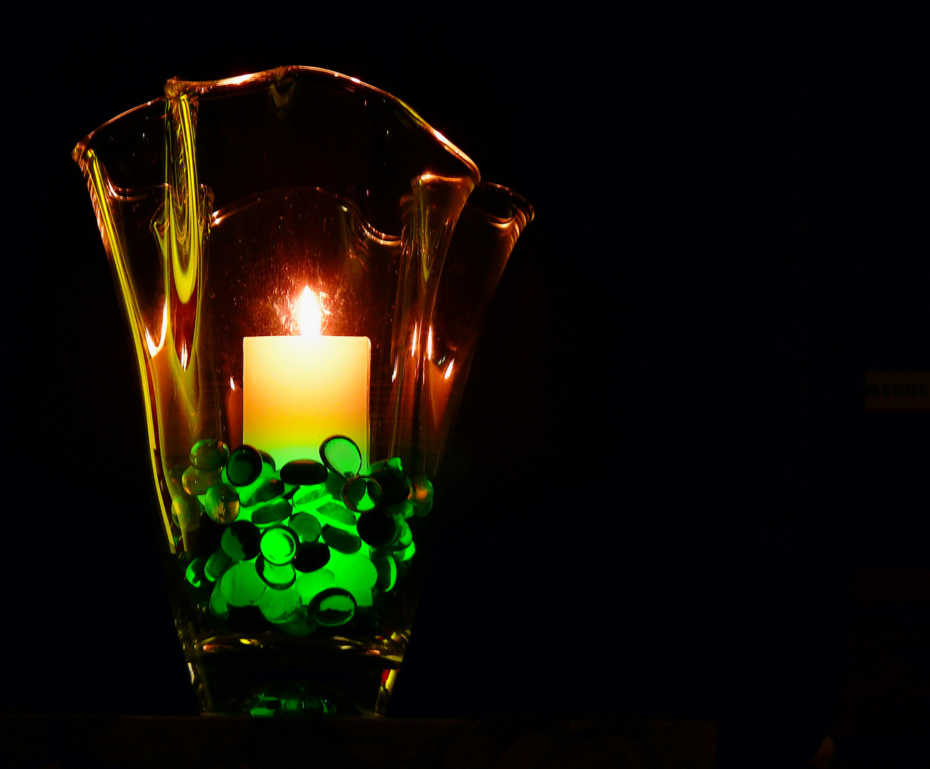 Vase illuminée