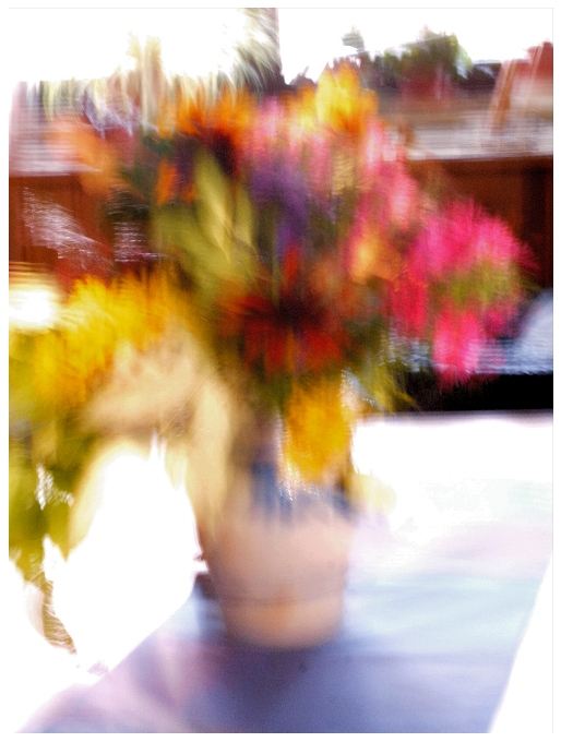 Vase mit Herbstblumen