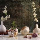 Vase trifft Knoblauch