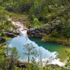 Vasque dans un canyon Aragonais (Espagne)