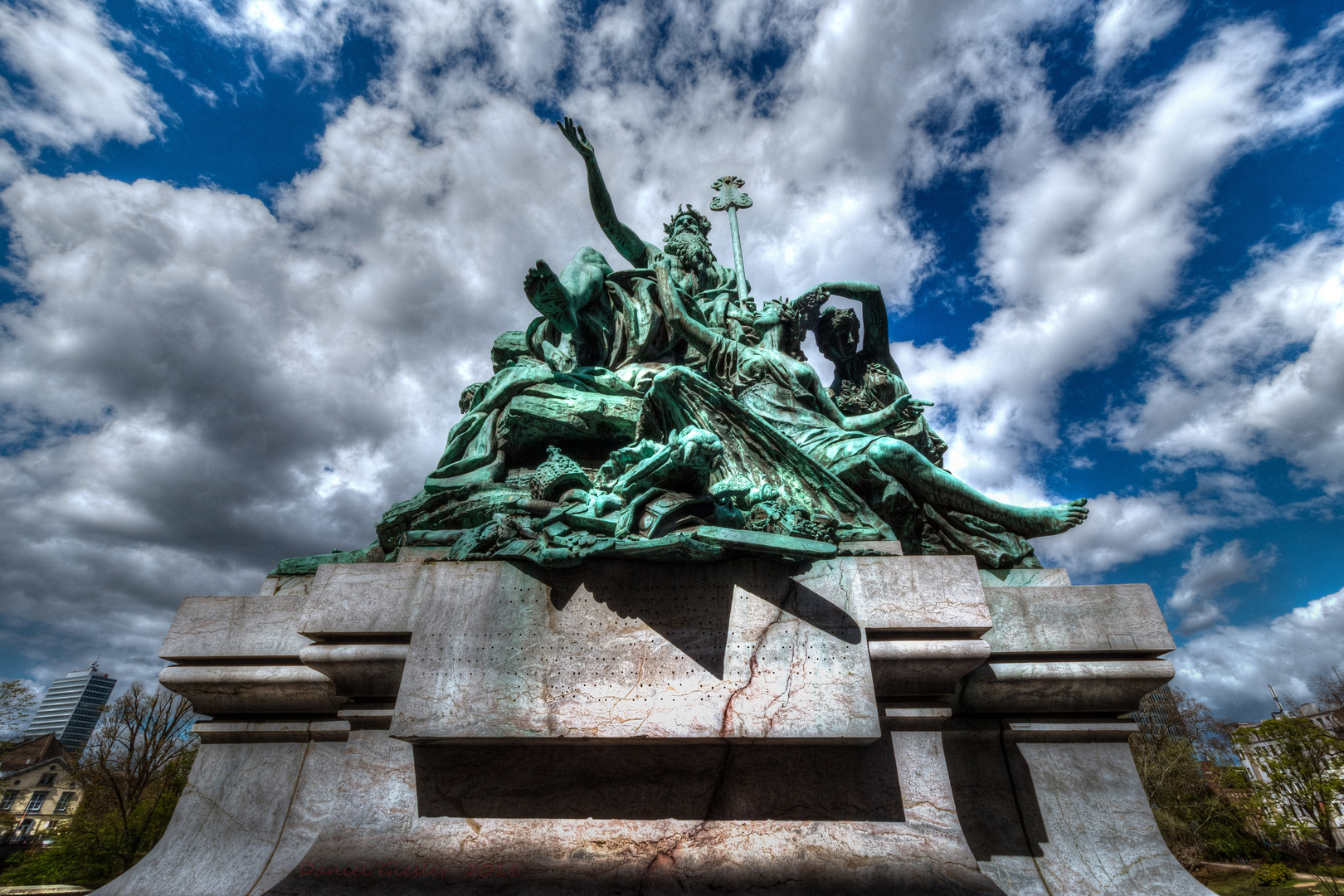 Vater Rhein und seine Töchter Foto & Bild deutschland, europe